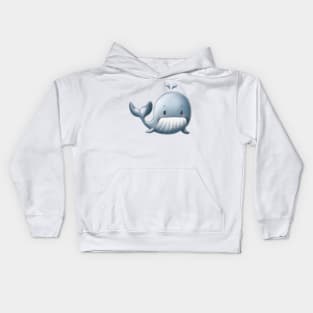 Cute Whale Drawing Kids Hoodie